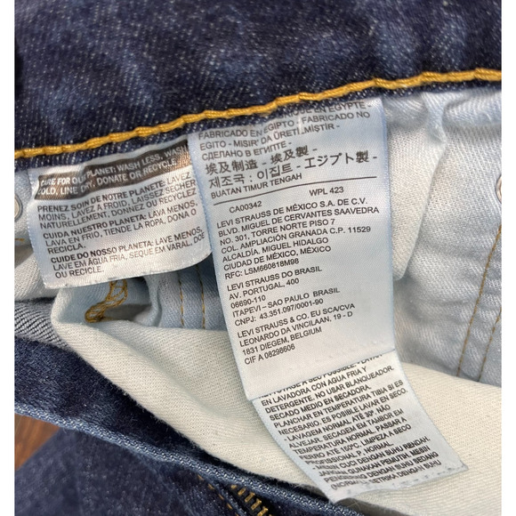 Levi's 559 Relaxed Straight Leg Jeans Men's W38 L32 Dark Wash Denim - Picture 4 of 12